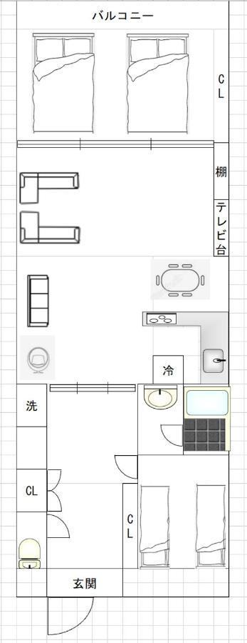 אוסקה Higobashi Afp Apartment מראה חיצוני תמונה